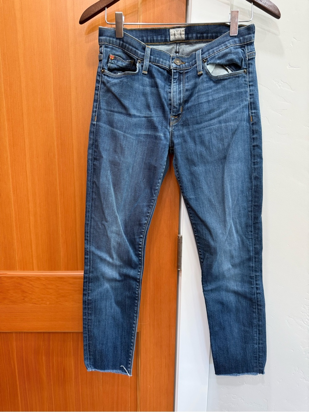 Hudson Women’s Blue Denim Jeans - Mid rise skinny jeans